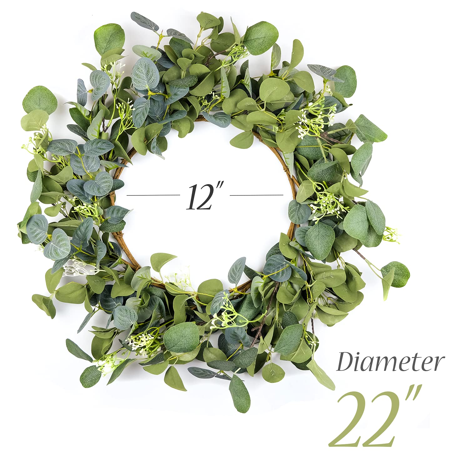 HomeKaren wreath side profile demonstrating size and adjustable shape benefit