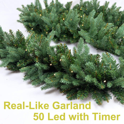 HomeKaren garland wrapped on banister illustrating easy shaping and festive impact