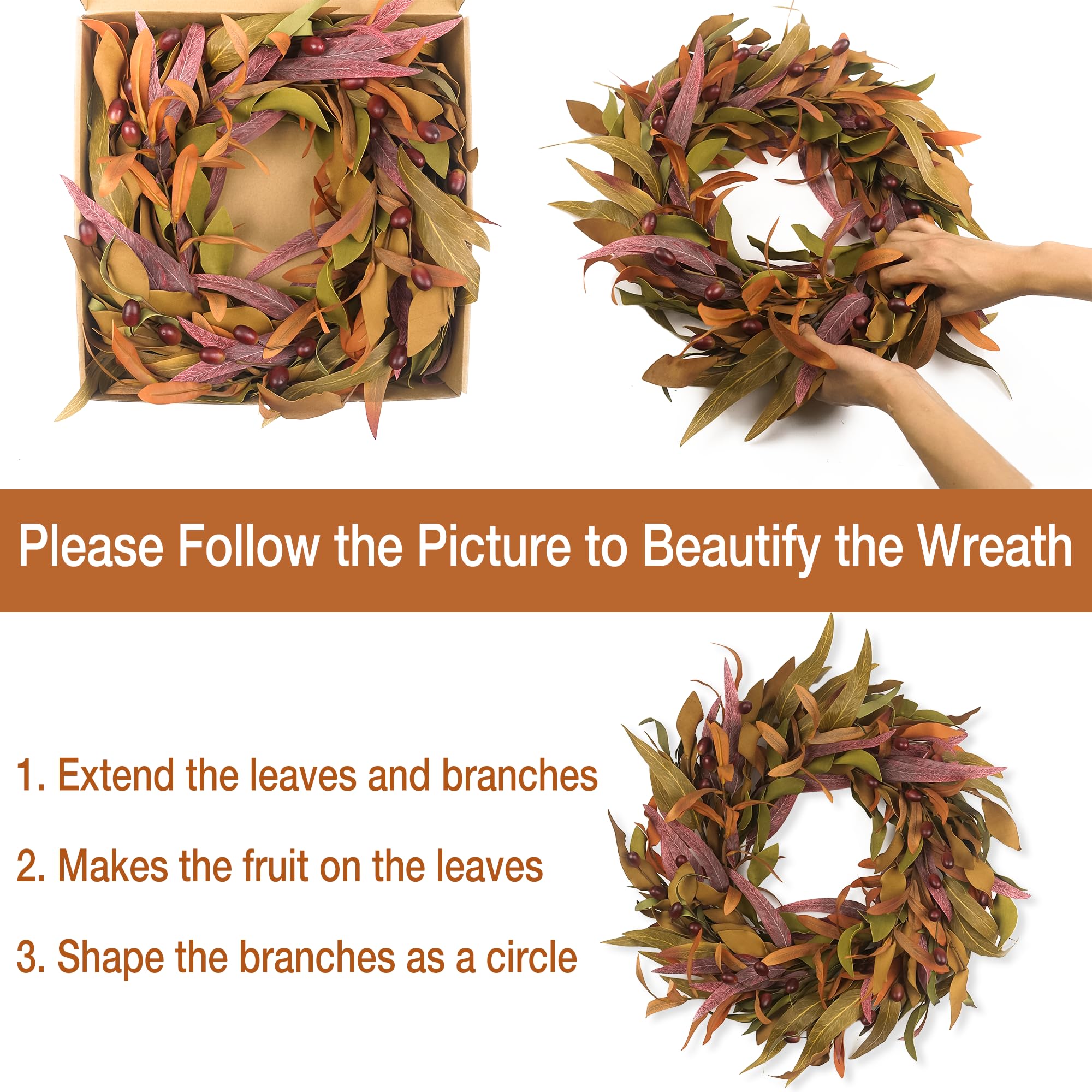 HomeKaren wreath styled on a fireplace mantel creating cozy indoor autumn décor