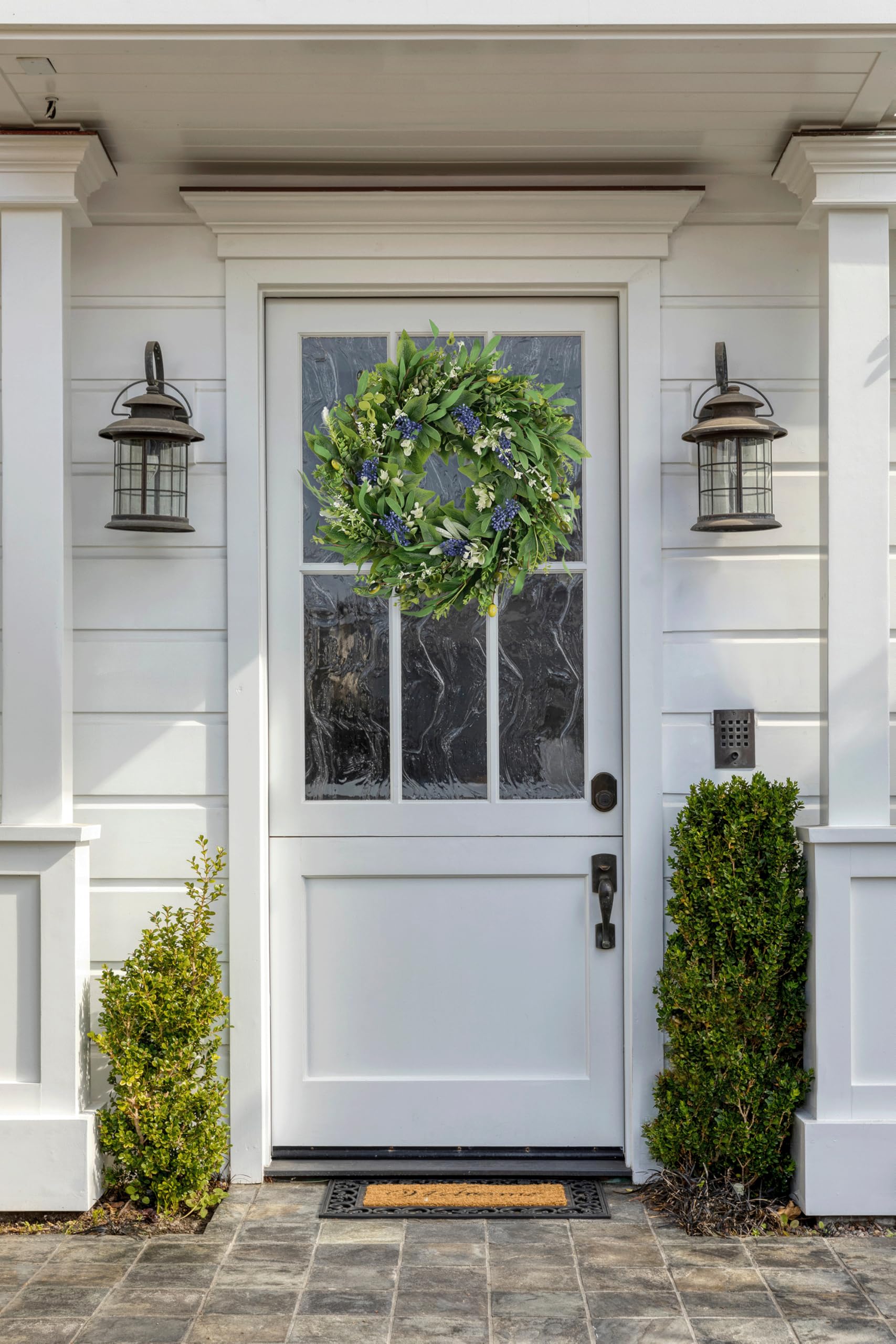 HomeKaren styled on a summer porch creating a fresh seasonal atmosphere