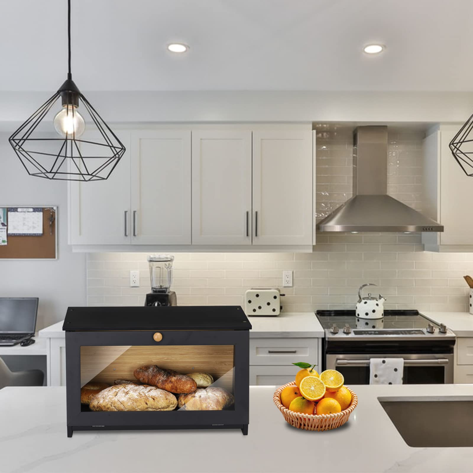 HOMEKOKO raised foot and rear gap detail preventing countertop moisture contact