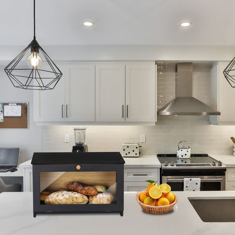 HOMEKOKO raised foot and rear gap detail preventing countertop moisture contact