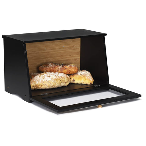 HOMEKOKO bread box on kitchen counter adding farmhouse style and practical storage