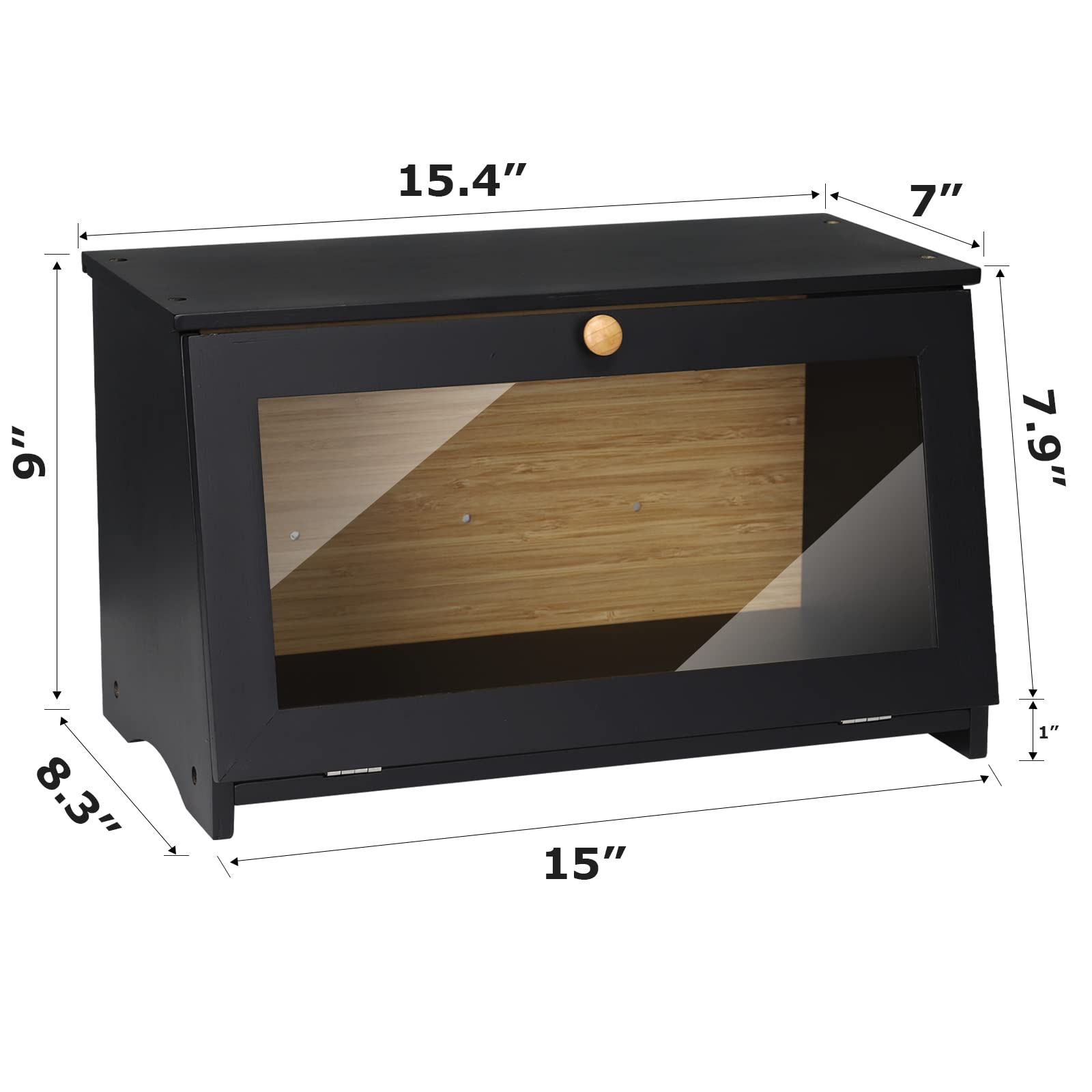 HOMEKOKO plexiglass window close-up for quick content checks and freshness monitoring