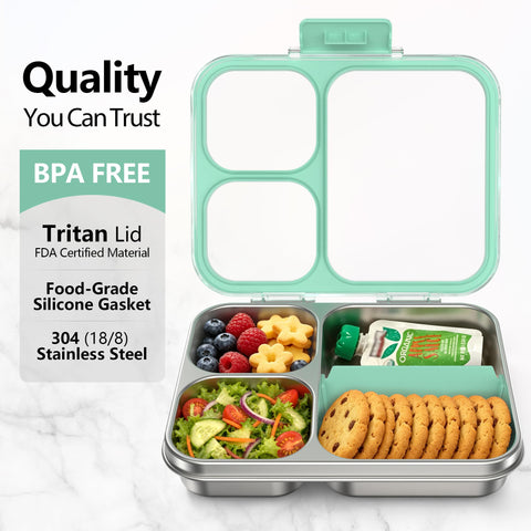 HOMEKOL bento in backpack for size comparison, illustrating slim fit and travel convenience