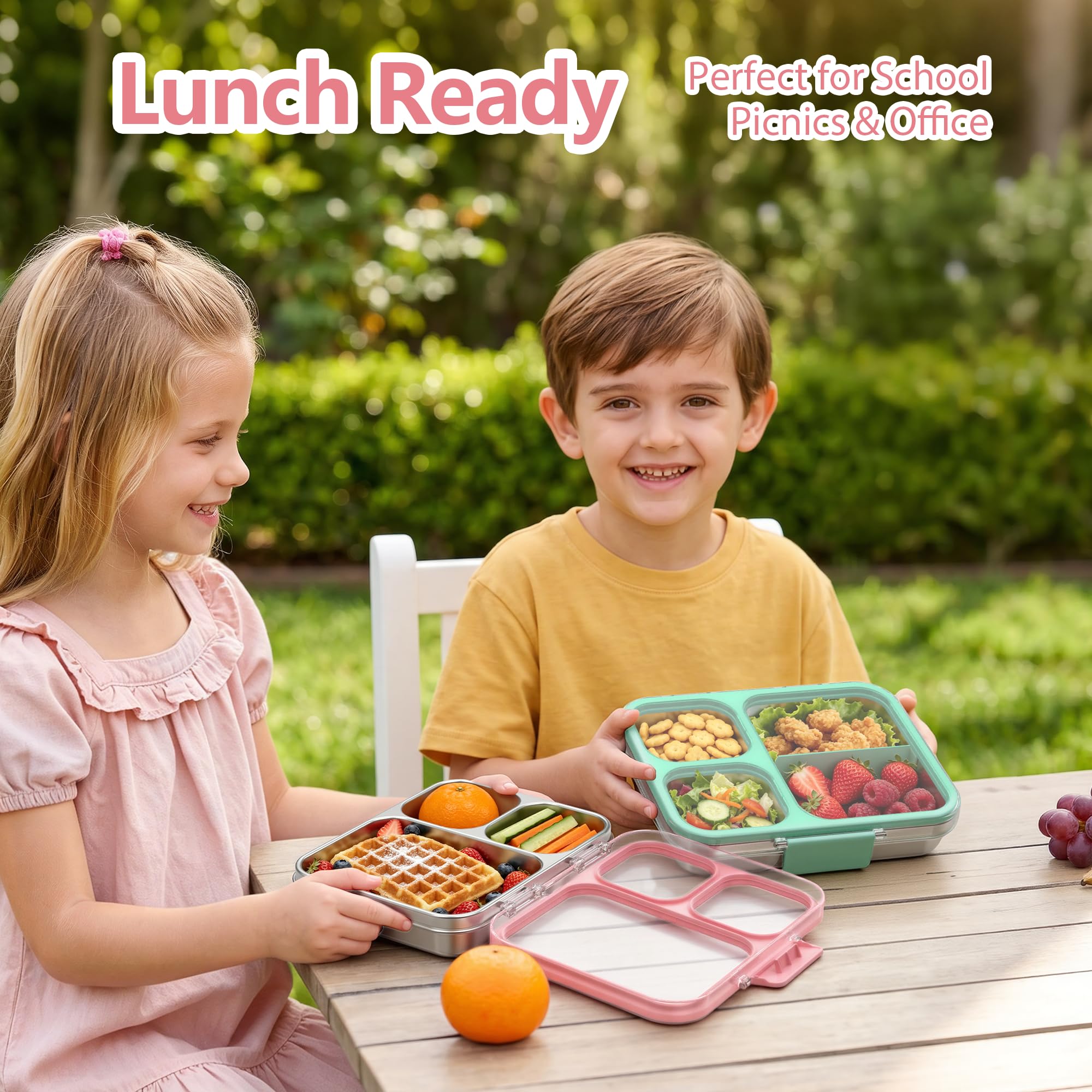 HOMEKOL bento on picnic blanket showing practical outdoor usability