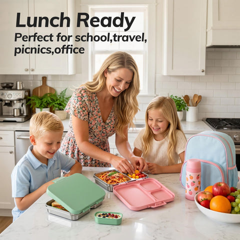 HOMEKOL packed lunch scene showing ready-to-eat balanced meal portability