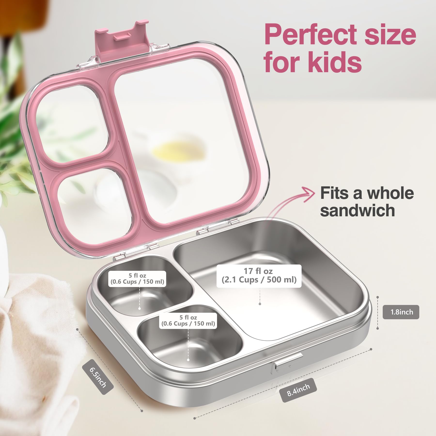 HOMEKOL stainless steel tray closeup highlighting durable, easy-clean surface