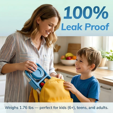 HOMEKOL label showing 18/8 stainless steel and Tritan materials for safe durability