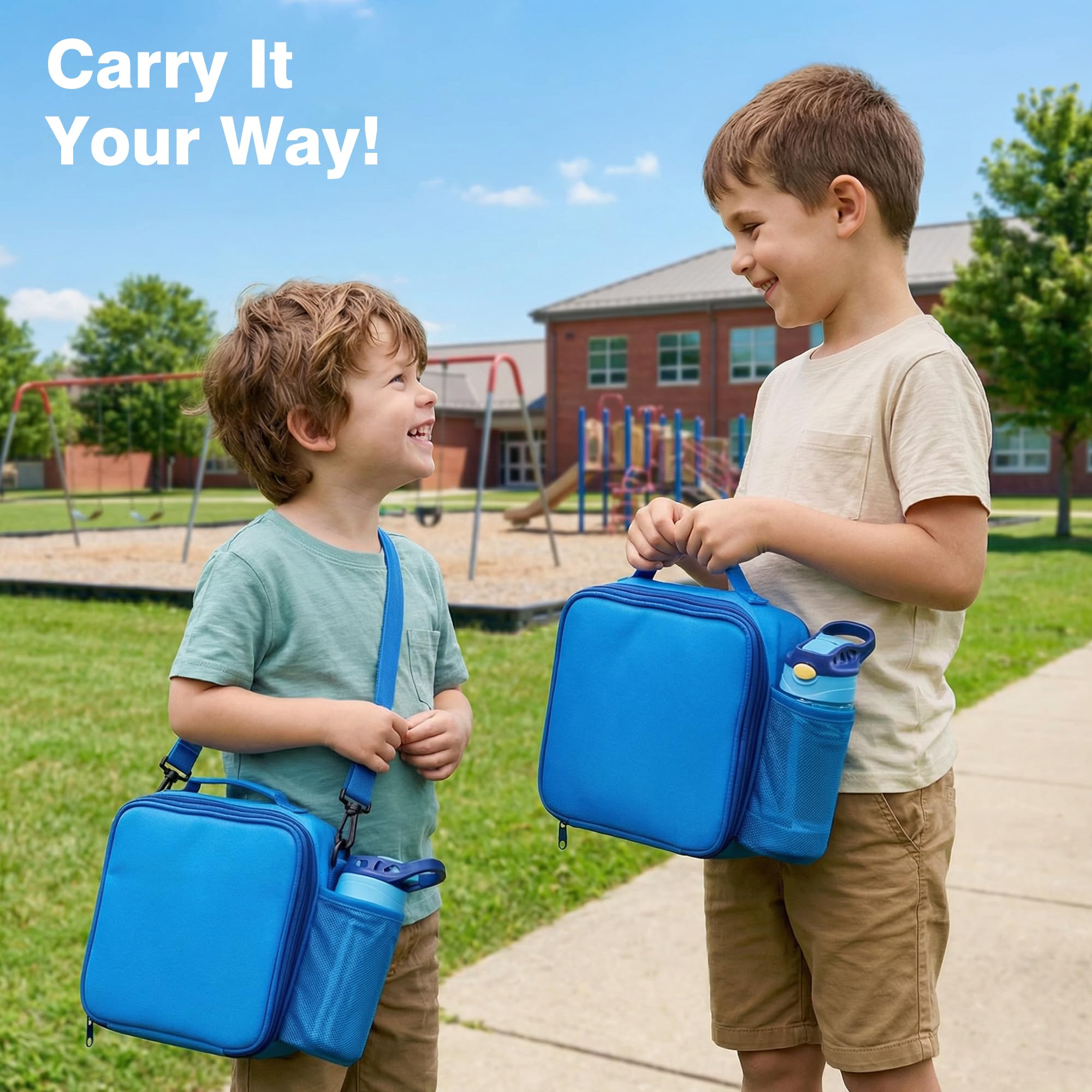 HOMEKOL box next to a child’s hand showing compact size and portability