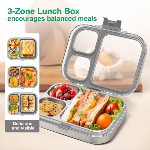 HOMEKOL clear Tritan lid top view demonstrating visibility and secure closure