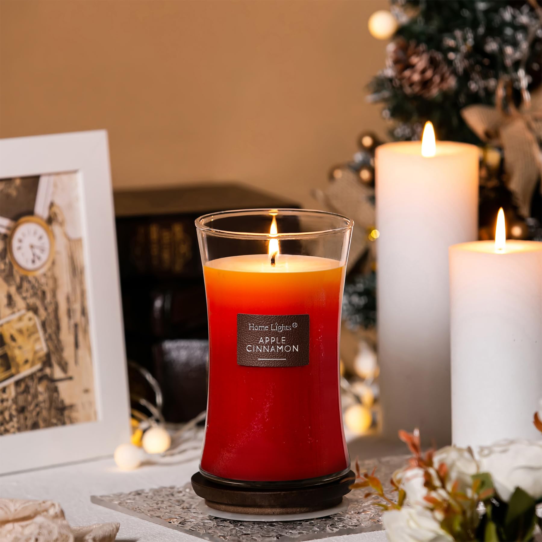 HomeLights candle gift-wrapped for holidays offering a thoughtful present