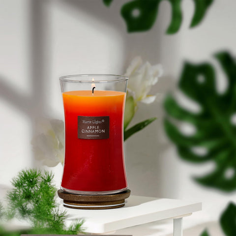 HomeLights close-up poured soy wax texture highlighting clean burn