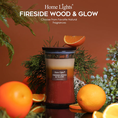 HomeLights label close-up highlighting scent name and premium presentation