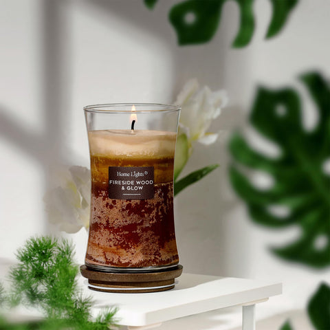 HomeLights poured soy wax close-up showing smooth texture and purity