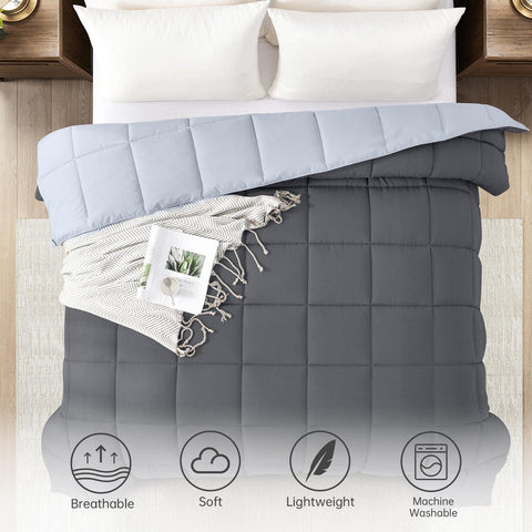 Homelike Moment on twin bed in bedroom setting showing light, cozy coverage