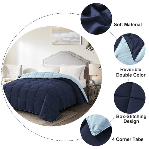 Homelike Moment comforter in dorm room styled for convenience and easy-care benefit