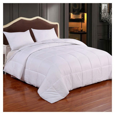 Homelike Moment front view of queen comforter showing full coverage and neat drape