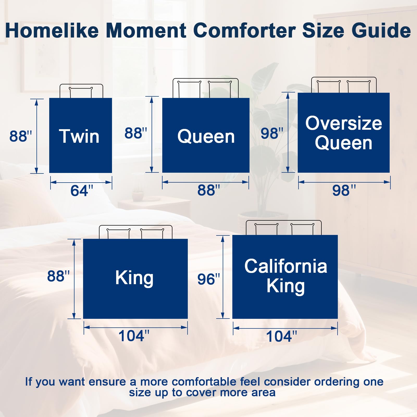 Homelike Moment reversible sides navy and light blue showing styling flexibility benefit