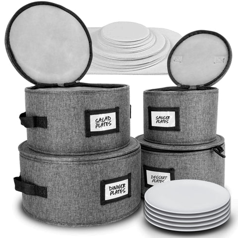 HOMELUX THEORY front view of closed set showing stackable protection and neat storage