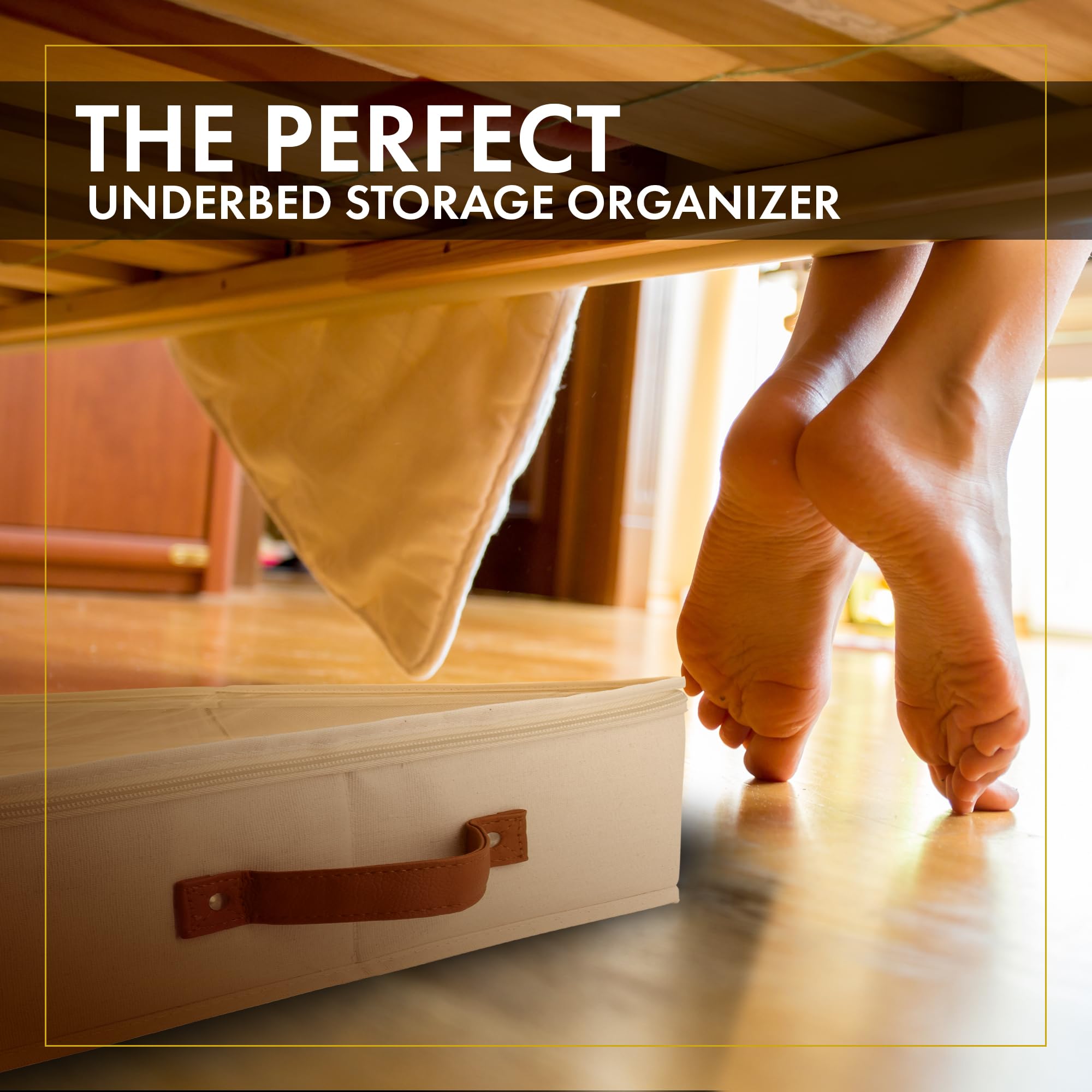 HOMELUX THEORY lifestyle bedroom scene demonstrating decluttered floor space