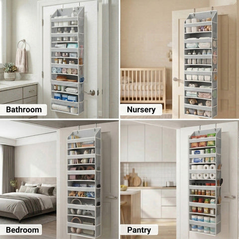 homelux theory organizer loaded with shoes and clothes maximizing vertical space benefit