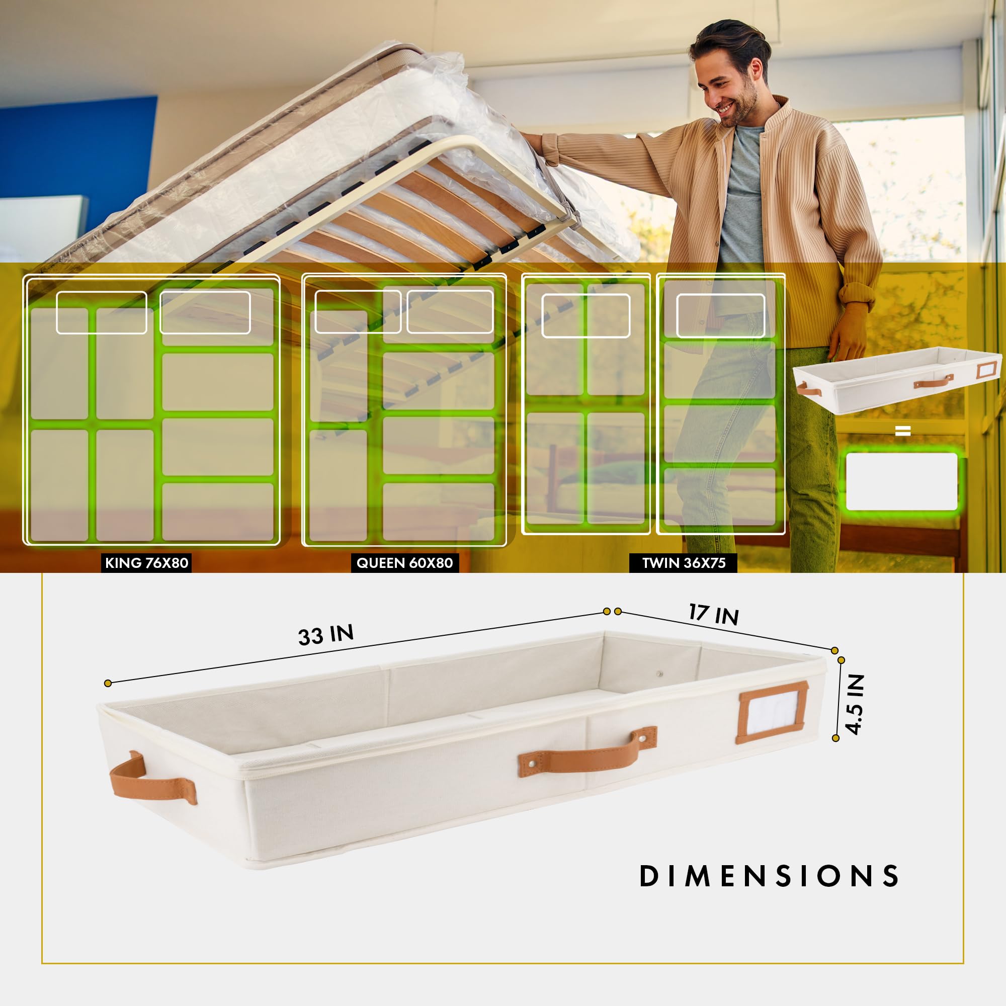 HOMELUX THEORY clear PVC top detail for quick content identification