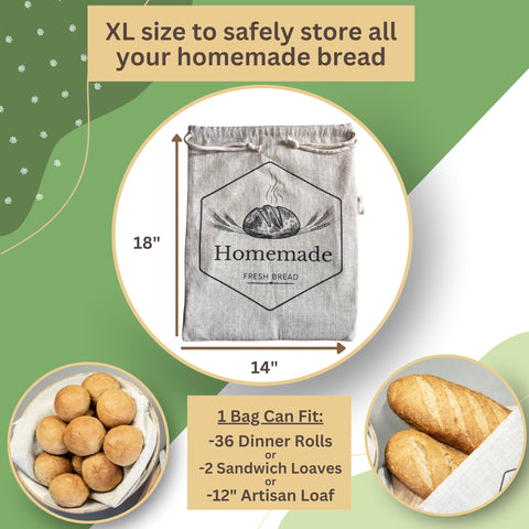 HOMEMAKERS HARMONY artisan loaf inside bag preserving crust benefit