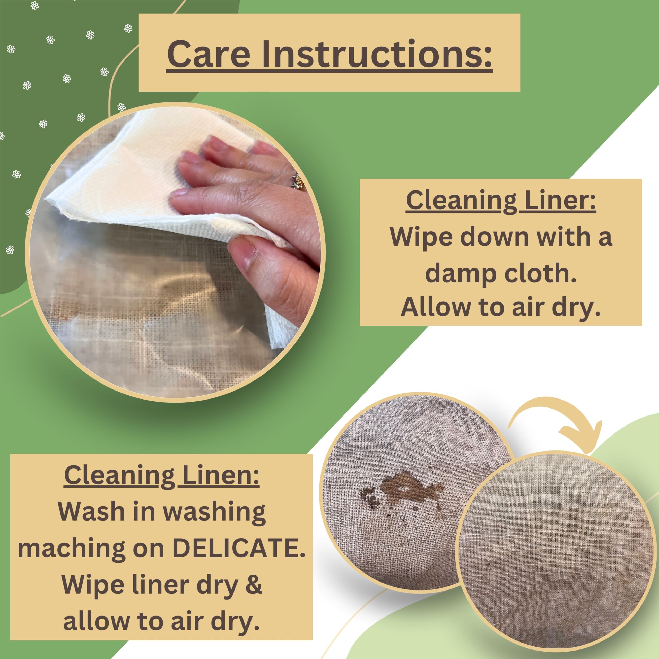 HOMEMAKERS HARMONY inner BPA-free liner detail showing moisture control benefit