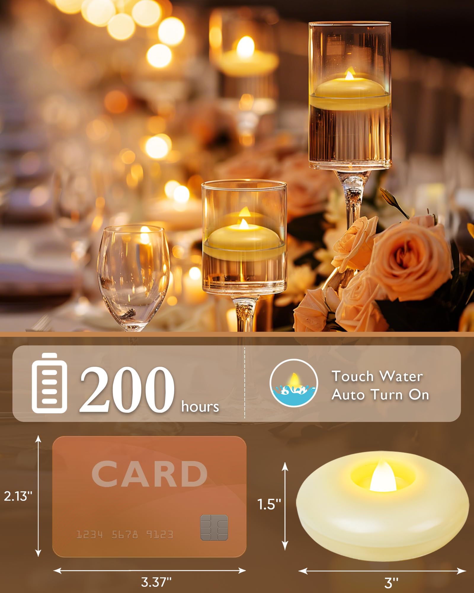 Homemory close-up of ivory candle texture showing realistic look and durable finish