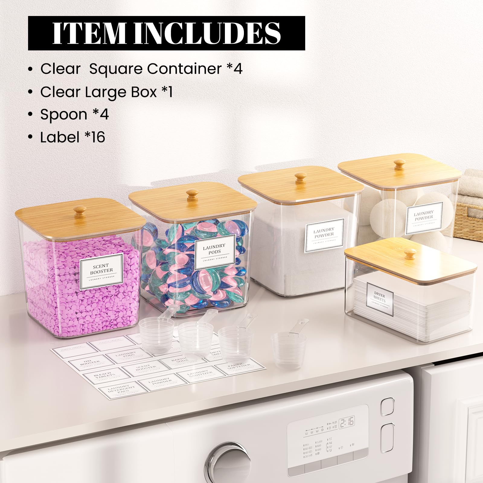 HomePekite kitchen lifestyle with jars on shelf illustrating versatile organization benefit