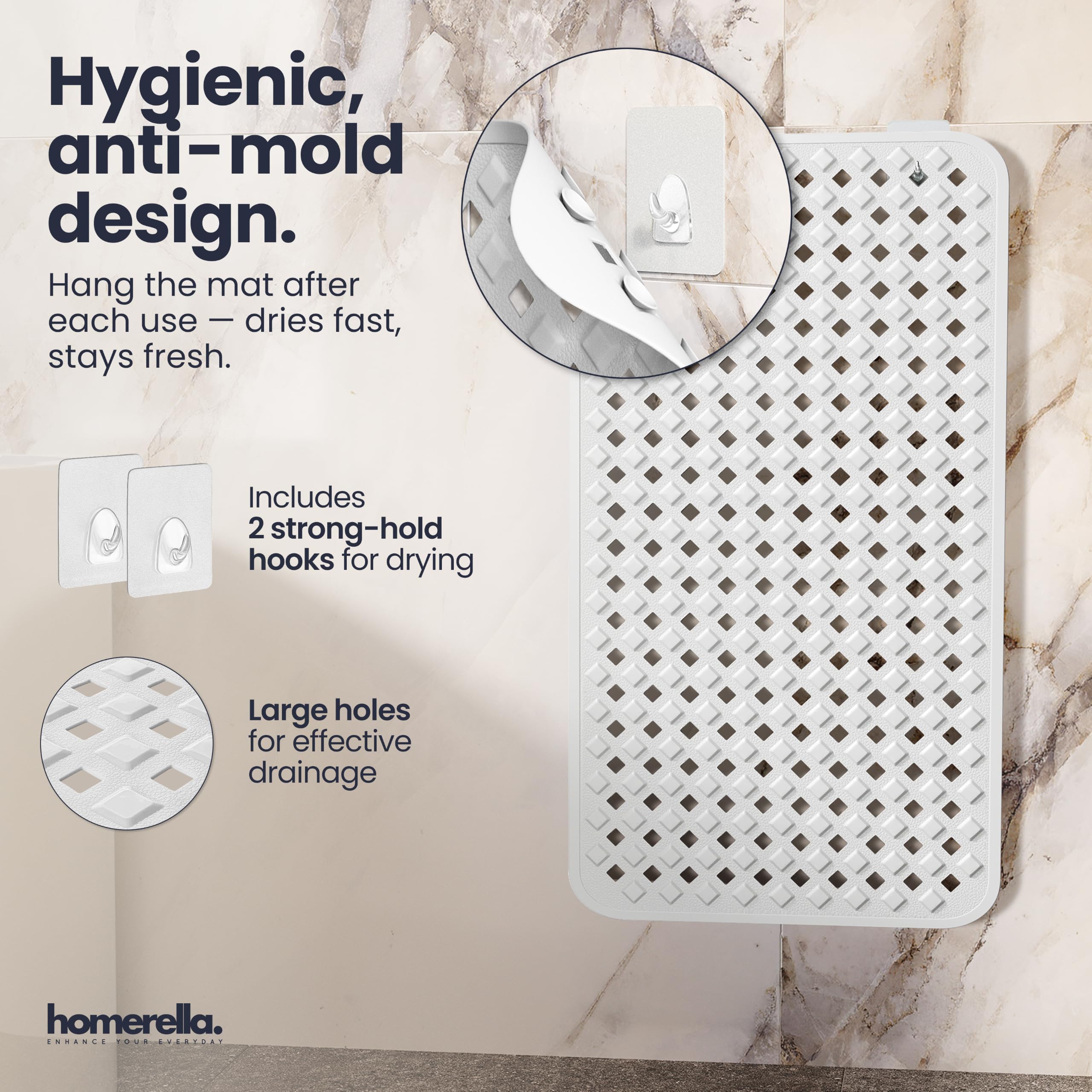 homerella large drainage holes speeding water flow and drying