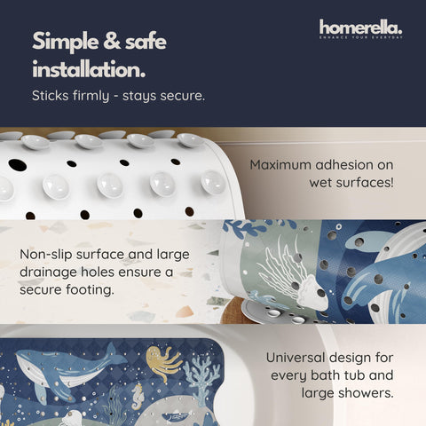Homerella two self-adhesive hooks included for quick mat drying