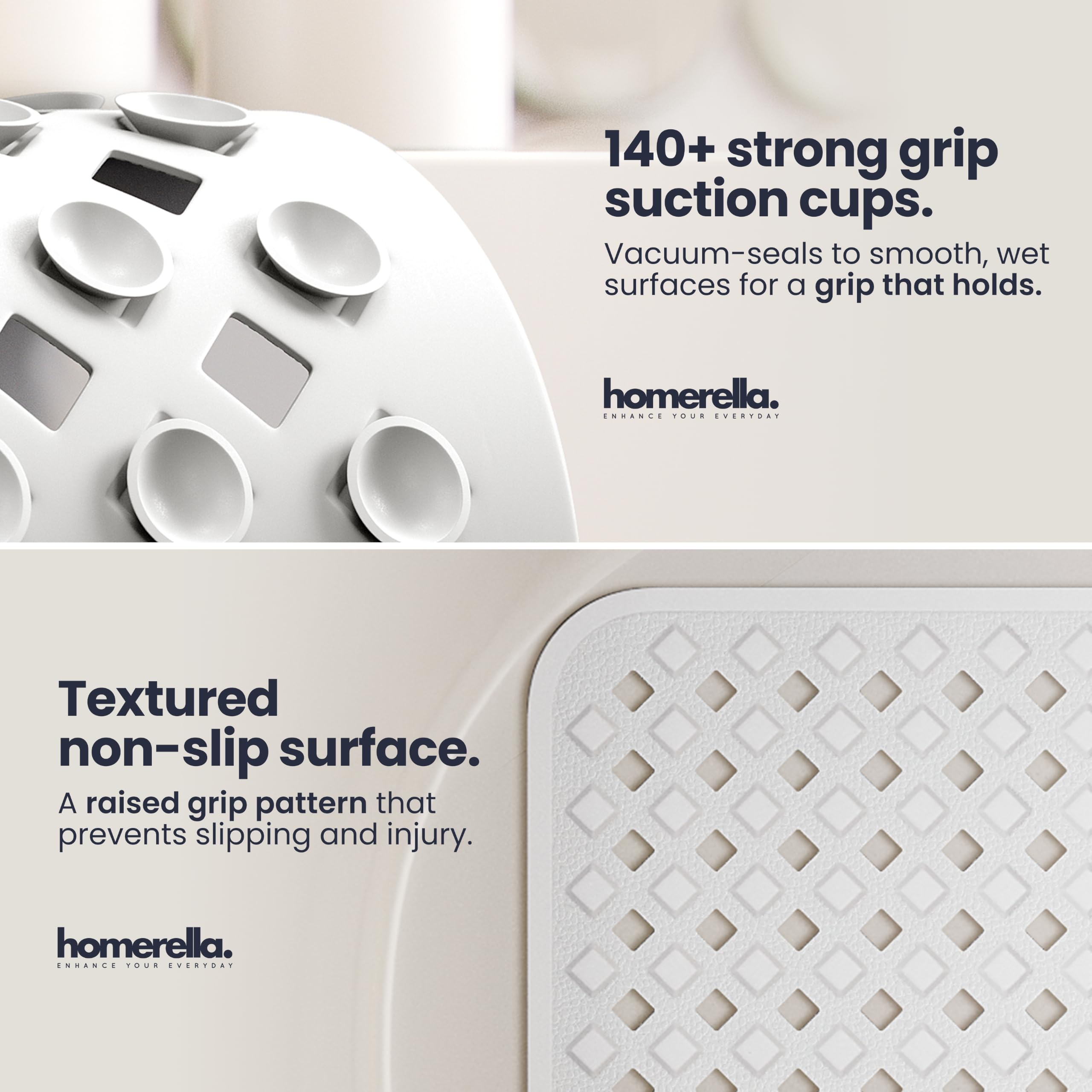 homerella close-up of textured top for improved traction