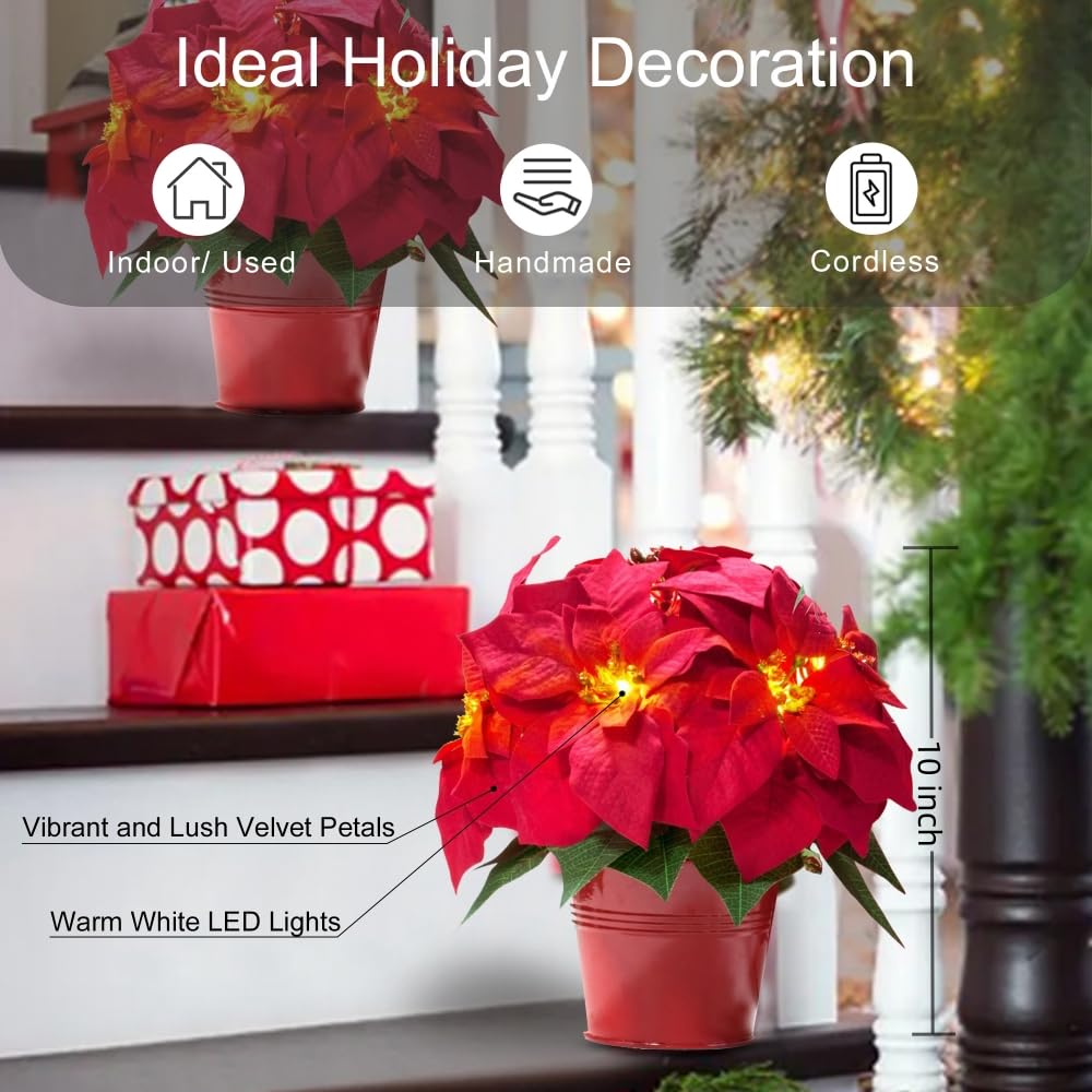 HOMESEASONS on mantel lifestyle showing festive placement benefit holiday atmosphere