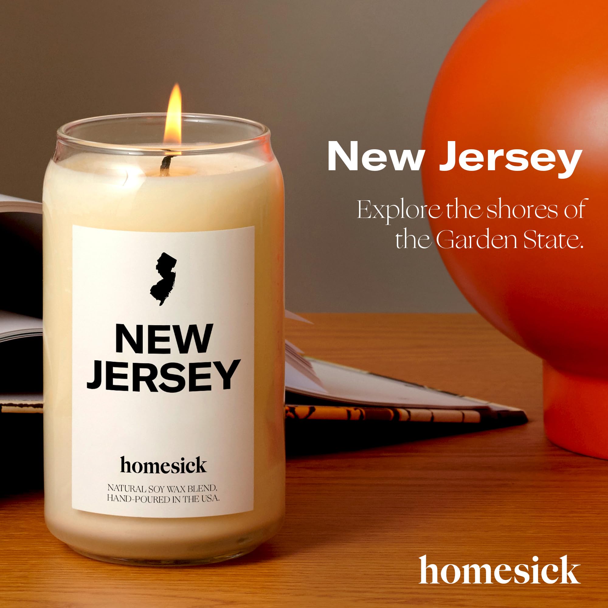 Homesick candle melted wax texture showing smooth soy blend and throw