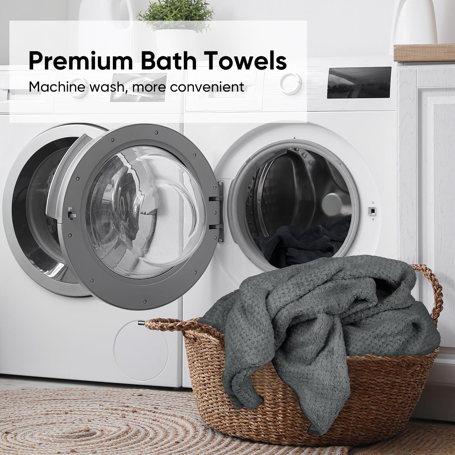 HOMEXCEL towels arranged in hotel room illustrating hospitality readiness