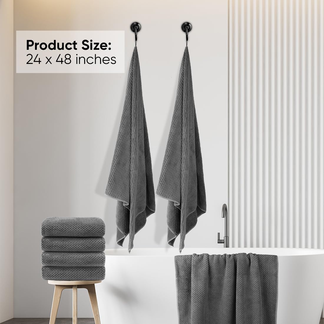 HOMEXCEL close-up microfiber texture highlighting softness and absorbency