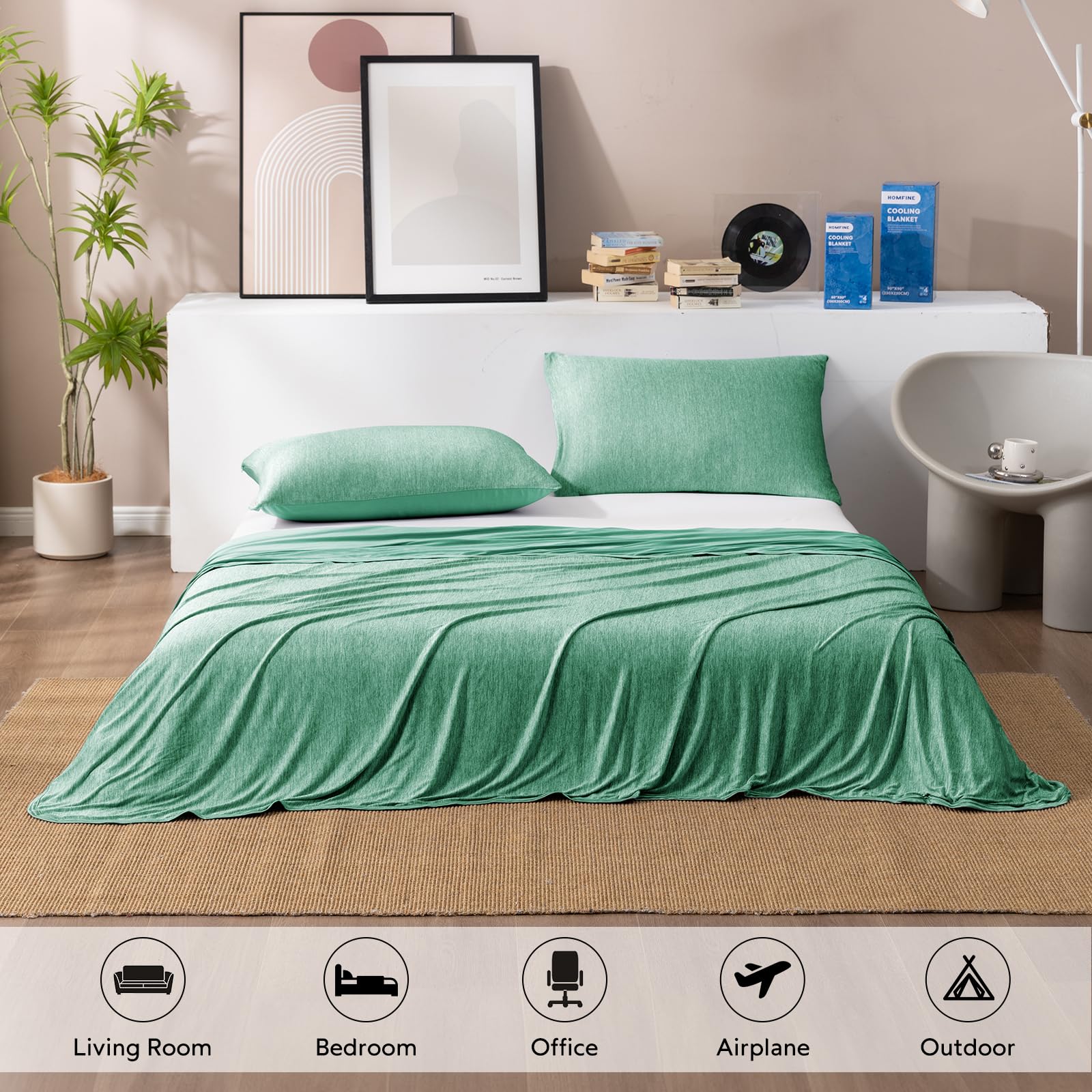 HOMFINE blanket edge stitching detail showing durable finish and long-lasting benefit