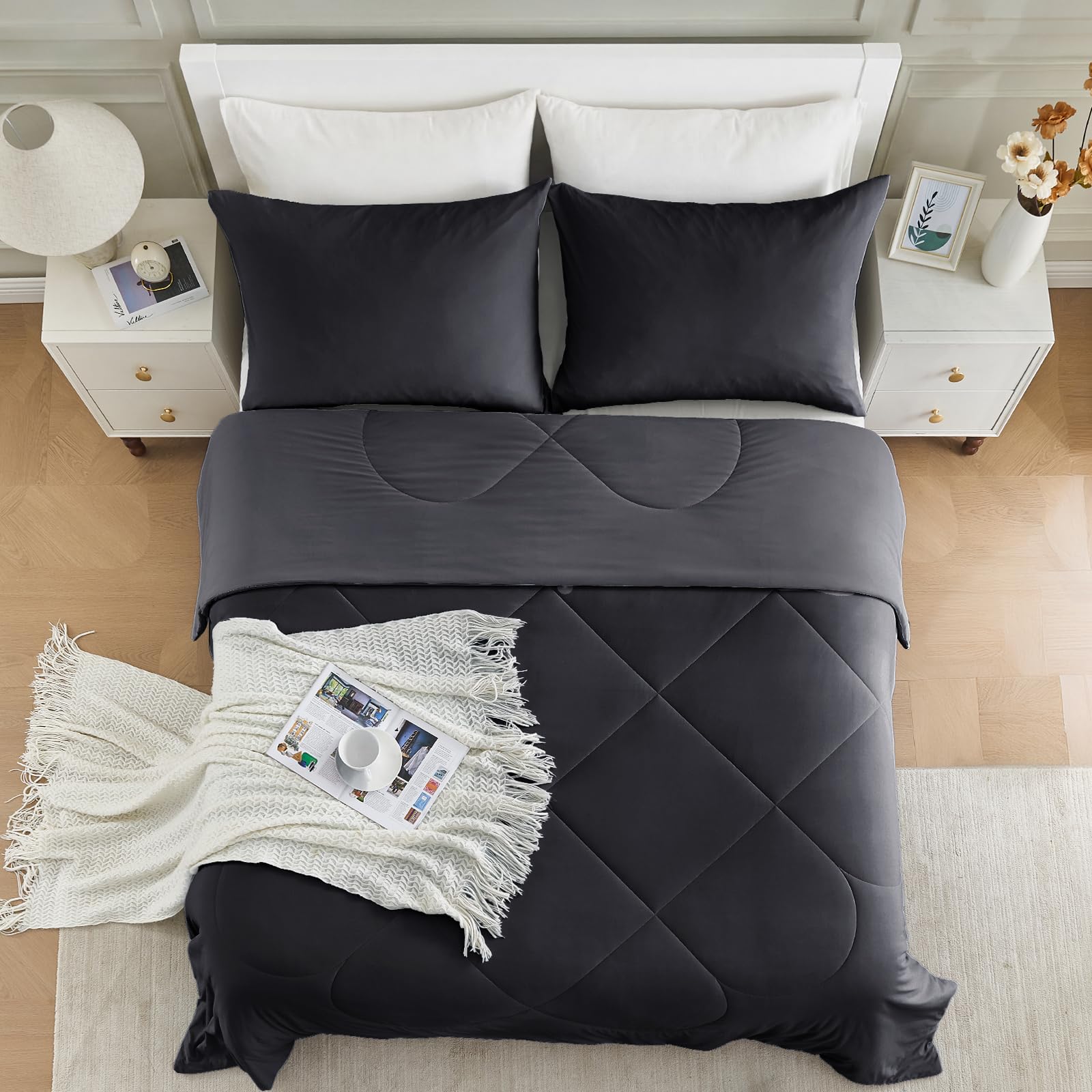 HOMFINE color swatches displaying available colors to match bedroom décor benefit