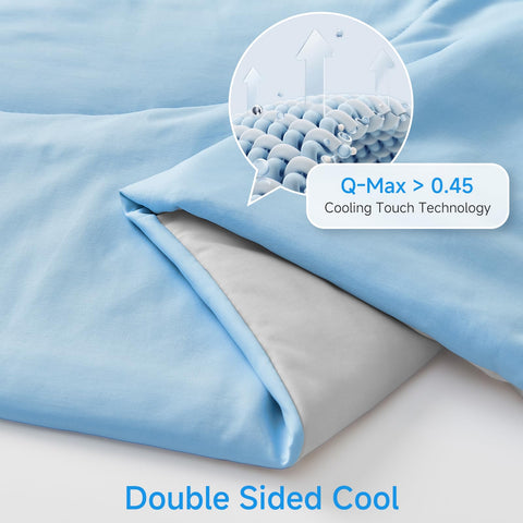 HOMFINE quilting pattern closeup securing fill for consistent cooling comfort