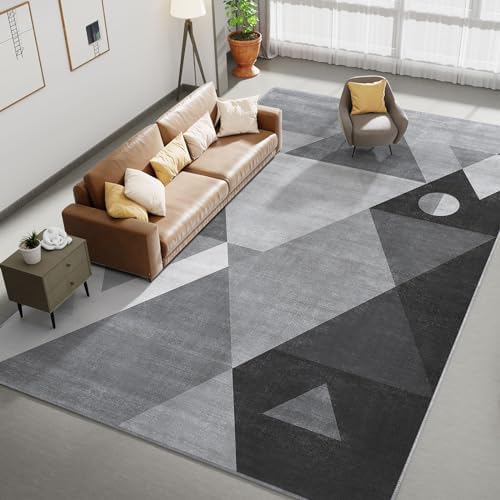 HOMFINE front view showing modern geometric pattern and grey tone benefit