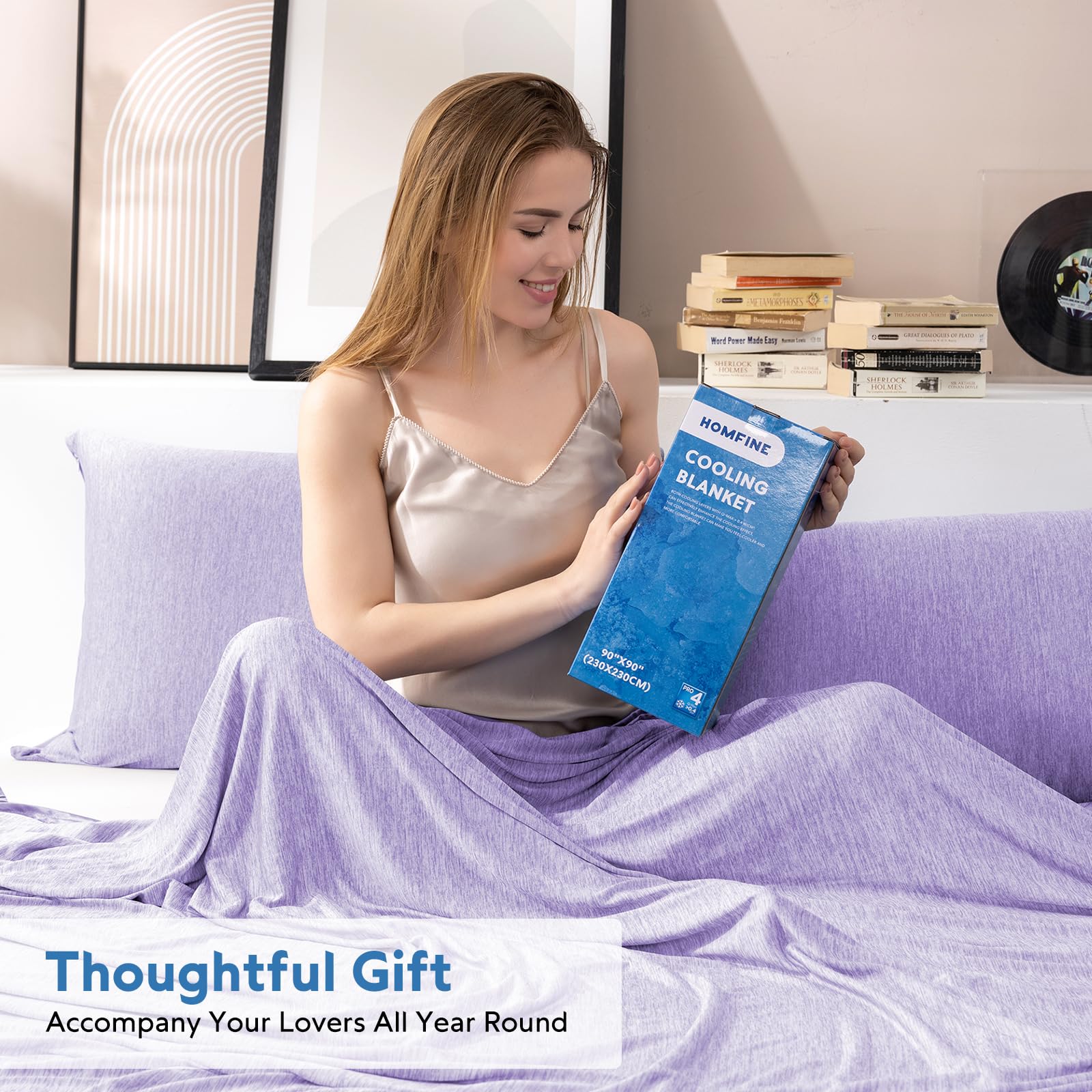 HOMFINE blanket used in car seat, versatile comfort on-the-go