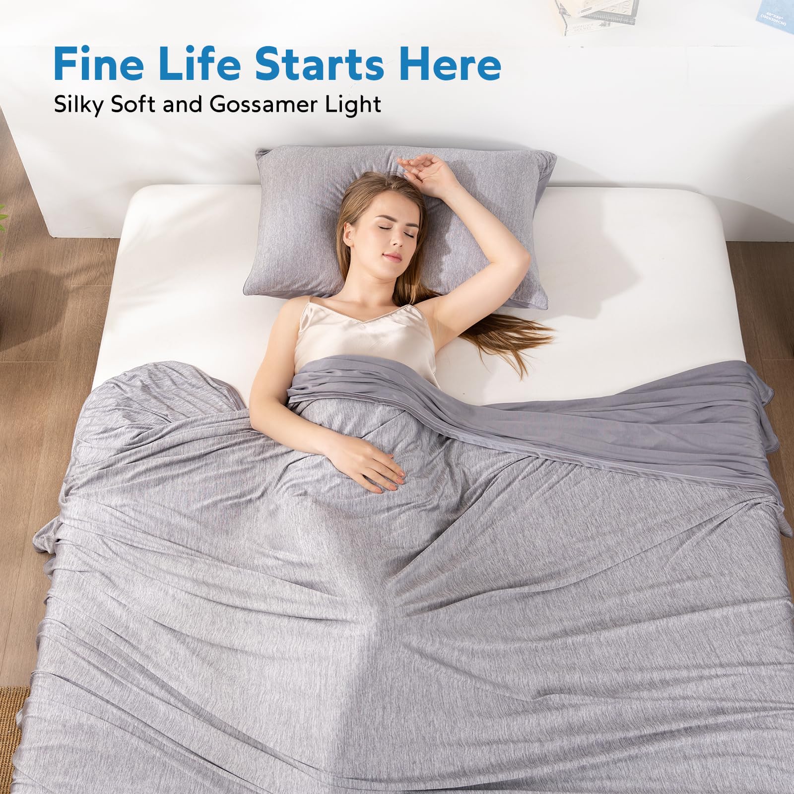 HOMFINE on queen bed styling shows full 90x90 coverage and neat drape