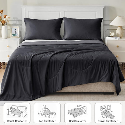 HOMFINE size comparison showing queen spread on mattress for proper fit benefit