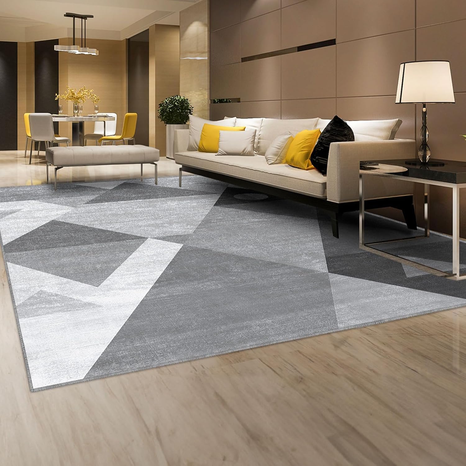 HOMFINE TPE backing non-slip detail that prevents rug shifting benefit