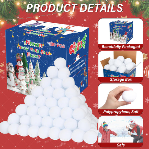 Homiar snow ball in adult hand showing size and easy grip for throwing and catching