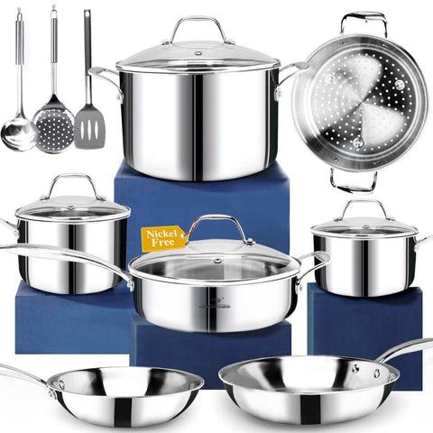 HOMICHEF front packaging and full set displayed, showing complete pieces and health benefit