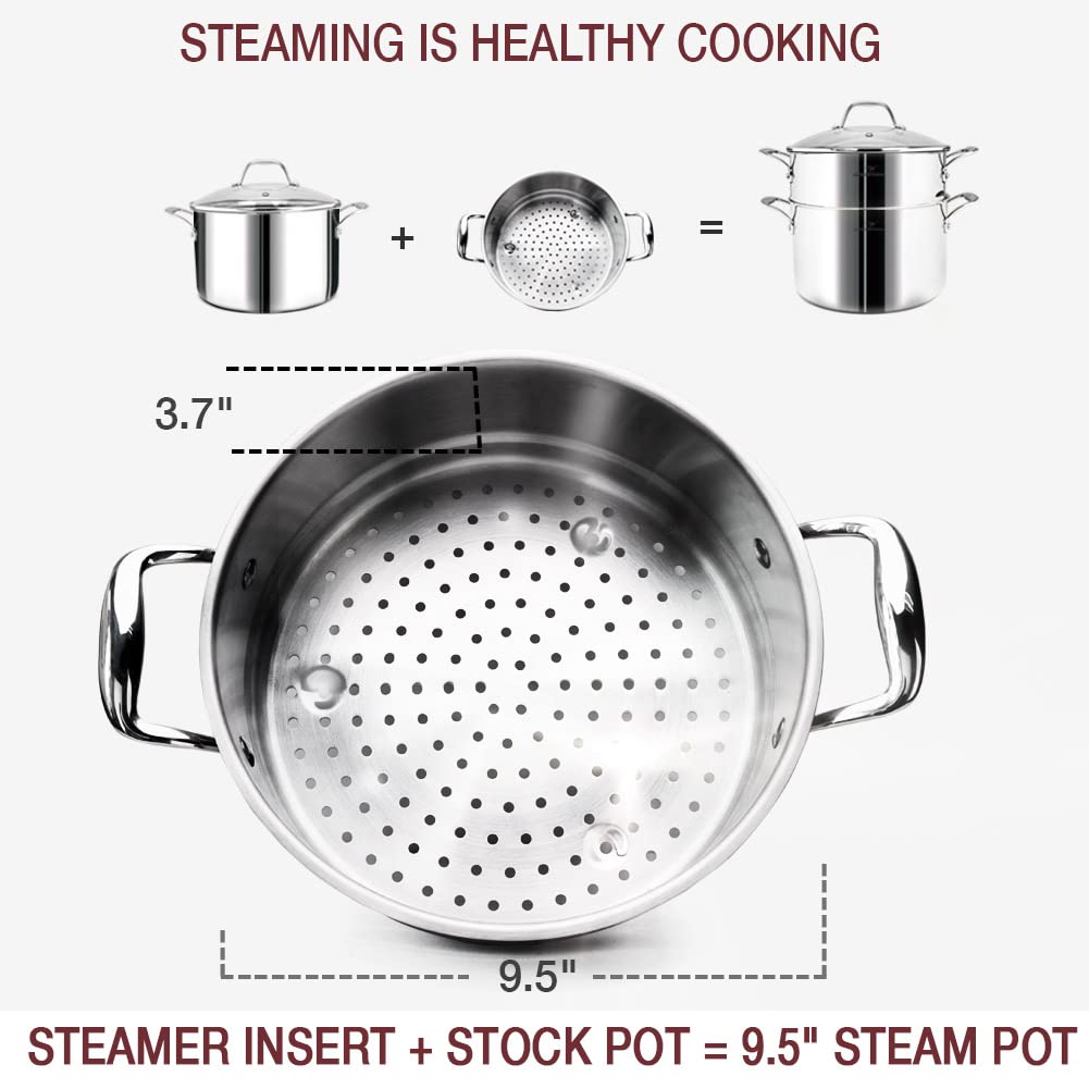 HOMICHEF riveted handle detail showing sturdy cool-touch grip and safe handling