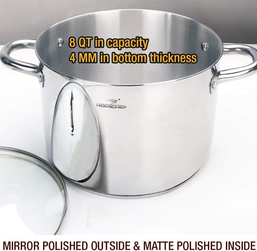 HOMICHEF interior close-up showing matte surface for easy cleaning
